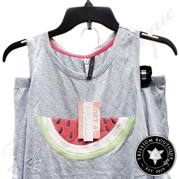 Jaclyn Intimates Watermelon Pajama Shorts 2-PC Set - Picture 2 of 4